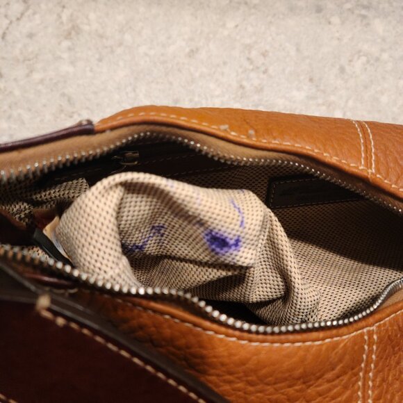 Vintage 1976 Dooney & Bourke All Weather Leather Shoulder Bag - Picture 9 of 12